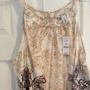 White House Black Market Halter Top with Zip Side